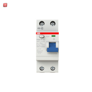 ABB2CSF202101R1900 / F202A-100/0,03 FI-Schutzschalter 2P,Typ A,100A,30mA / EAN 8012542915300
