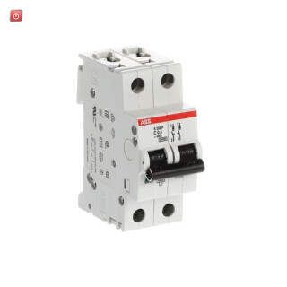 ABB2CDS282001R0984 / S202P-C0.5 Sicherungsautomat C-Char., 25 kA, 0.5 A, 2P / EAN 4016779590341