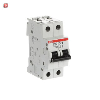 ABB2CDS282001R0607 / S202P-K63 Sicherungsautomat K-Char., 15 kA, 63 A, 2P / EAN 4016779592604