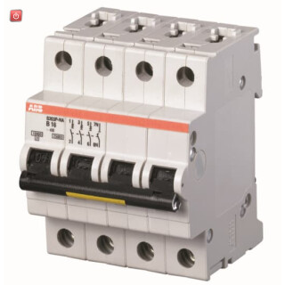 ABB2CDS283103R0635 / S203P-B63NA Sicherungsautomat B-Char., 15 kA, 63 A, 3P+NA / EAN 4016779590167