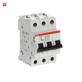 ABB2CDS283001R0024 / S203P-C2 Sicherungsautomat C-Char., 25 kA, 2 A, 3P / EAN 4016779590549