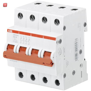 ABB2CDD274111R0063 / SHD204/63 Lasttrennschalter 4P, 63A / EAN 4016779904537
