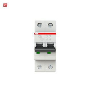 ABB2CDS252001R0984 / S202-C0.5 Sicherungsautomat C-Char., 6 kA, 0.5 A, 2P / EAN 4016779523356