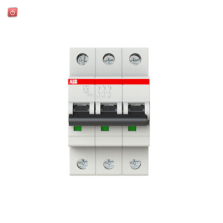 ABB2CDS253001R0101 / S203-D10 Sicherungsautomat D-Char., 6 kA, 10 A, 3P / EAN 4016779530903