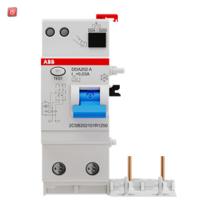 ABB2CSB202101R1250 / DDA202A-25/0,03 FI-Block für S202 2P,Typ A,25A,30mA / EAN 8012542795407