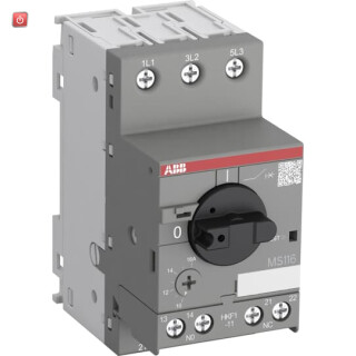 ABB1SAM250005R1009 / MS116-6.3-HKF1-11 Motorschutzschalter, mit frontseitigem Hilfsschalter / EAN 4013614394799