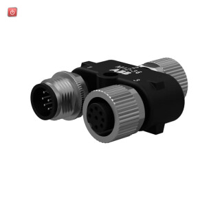 ABB2TLA020055R0700 / M12-3G Y-Stecker mit M12-Anschlüssen von Adam OSSD M12-8 / EAN 7350024483178