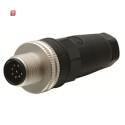 ABB2TLA020055R1700 / M12-C04 M12-Stiftstecker 8-polig mit...