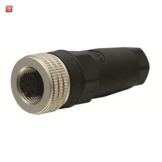 ABB2TLA020055R1600 / M12-C03 M12-Buchsenstecker 8-polig mit Schraubanschluss, Kabeldurchmes / EAN 7350024452310