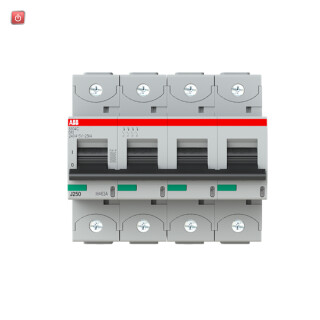 ABB2CCS884001R0634 / S804C-C63 Hochleist.-Sicherungsautomat, 63A,C,415VAC=Icu 25kA,4P / EAN 7612271213435