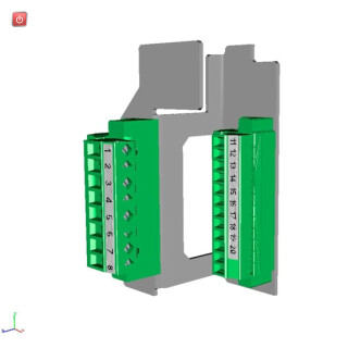 ABB1SEP408514R0001 / XR2/3 Multistecker 20-polig für Hilfskontakte Sicherungsüberwachung / EAN 7025840067429