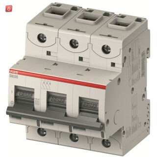 ABB2CCF030043R0001 / S803S-UCB2.5 Hochleist.Sicherungsautomat 2.5A,B,750VDC=Icu 50kA, 3P / EAN 7612271500795