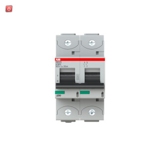 ABB2CCS862001R1325 / S802S-UCB32 Hochleist.Sicherungsautomat, 32A,B,500VDC=Icu 50kA,2P / EAN 7612271203016