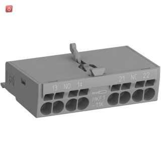 ABB1SAM201901R1201 / HKF1-11K Hilfsschalter 1S+1Ö, mit Push-In Klemmen, frontseit. Anbau / EAN 4013614523267