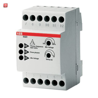 ABB2CSM111310R1331 / SQZ3 Phasenfolgerelais, 400 V AC dreiphasig, 50/60 Hz, 1 Wechsler / EAN 8012542372004