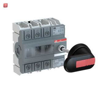 ABB1SCA135138R1001 / OT160G30P Lasttrennschalter 3-polig 160A m. Griff u. Welle / EAN 6417019638393
