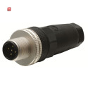 ABB2TLA020055R1100 / M12-C02 M12-Stiftstecker 5-polig mit...