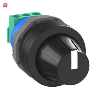 ABB1SFA611410R2106 / MT-210B Potentiometer 10 kOhm Frontring Kunststoff verchromt / EAN 7320500376188