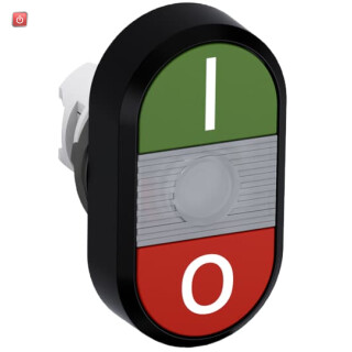 ABB1SFA611131R1108 / MPD2-11C Doppeldrucktaster Tasten - oben grün: Symbol I - unten / EAN 7320500308011