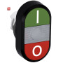 ABB1SFA611131R1108 / MPD2-11C Doppeldrucktaster Tasten - oben grün: Symbol I - unten / EAN 7320500308011