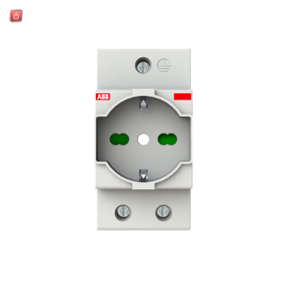 ABB2CSM210000R0701 / SCHUKO Italien P11/P17 M1170 lichtgrau, RAL 1173 / EAN 8012542027454