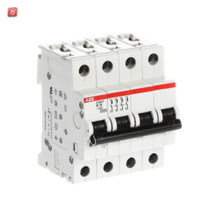 ABB2CDS284001R0105 / S204P-B10 Sicherungsautomat B-Char., 25 kA, 10 A, 4P / EAN 4016779589888