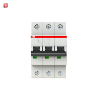 ABB2CDS253001R0631 / S203-D63 Sicherungsautomat D-Char., 6 kA, 63 A, 3P / EAN 4016779552066