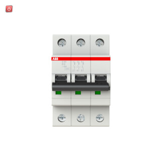ABB2CDS253001R0021 / S203-D2 Sicherungsautomat D-Char., 6 kA, 2 A, 3P / EAN 4016779530842