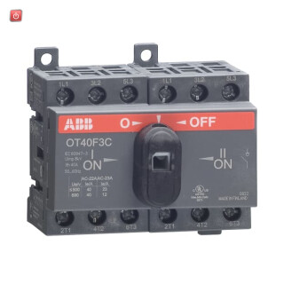ABB1SCA104913R1001 / OT40F3C Lastumschalter 3-polig 40A m. schwarzem Knebelgriff / EAN 6417019390536