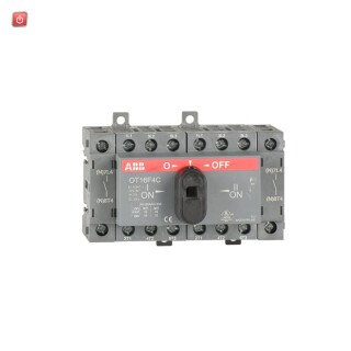 ABB1SCA104831R1001 / OT16F4C Lastumschalter 4-polig 16A m. schwarzem Knebelgriff / EAN 6417019389752