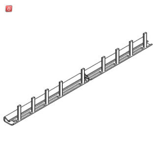 ABB2CDG924004R0011 / Sammelschiene 1phasig, 250/440 V/40 A, Cu-Querschnitt 6 qmm, L 1037 mm / EAN 4016779667593