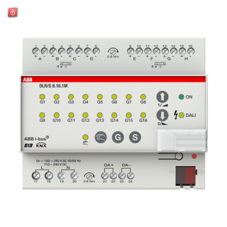 ABB2CDG110101R0011 / DLR/S8.16.1M DALI-Lichtregler, 8fach, manuelle Bedienung, REG / EAN 4016779676564