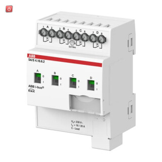 ABB2CDG110270R0011 / SA/S4.16.6.2 Schaltaktor, 4fach, 16 A, C-Last mit Energiefunktion, REG / EAN 4016779066419
