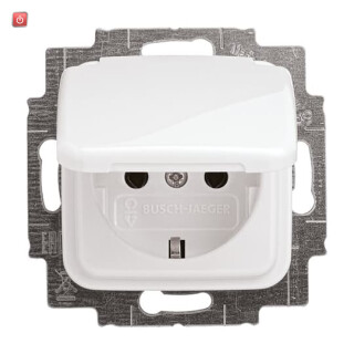 B&J2CKA002018A0778 / SCHUKO® Steckdosen-Einsatz mit Klappdeckel / EAN 4011395219201