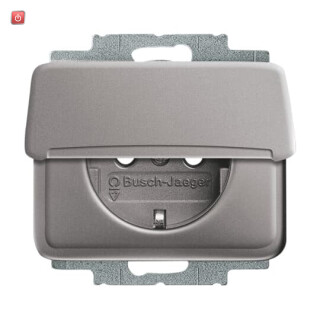 B&J2CKA002018A0695 / SCHUKO® Steckdosen-Einsatz mit Klappdeckel / EAN 4011395218402