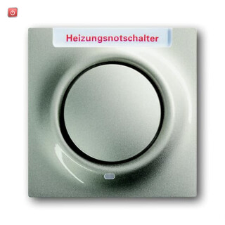 B&J2CKA001753A6612 / Zentralscheibe mit Betätigungsknopf und Glimmlampe / EAN 4011395645703