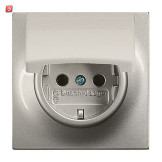 B&J2CKA002018A1016 / SCHUKO® Steckdosen-Einsatz mit Klappdeckel / EAN 4011395583807