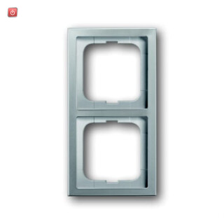 B&J2CKA001754A4318 / Abdeckrahmen pur edelstahl, 2f.,f.waager.u.senkr. Mont. Anti fingerpri / EAN 4011395088340
