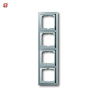 B&J2CKA001754A4320 / Abdeckrahmen pur edelstahl, 4-fach, Anti fingerprint, Edelstahl / EAN 4011395088395