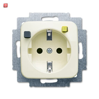 B&J2CKA003116A0659 / FI-SCHUKOMAT SCHUKO® Steckdosen-Einsatz mit Fehlerstrom-Schutzschalter / EAN 4011395189603