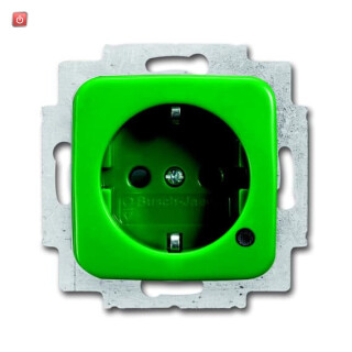 B&J2CKA002013A5466 / SCHUKO® Steckdosen-Einsatz mit LED Kontrolllicht / EAN 4011395260289