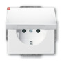 B&J2CKA002018A1529 / SCHUKO® Steckdosen-Einsatz mit Klappdeckel und int. erh. Berührungssch / EAN 4011395229316
