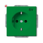 B&J2CKA002013A5472 / SCHUKO® Steckdosen-Einsatz mit Aufdruck / EAN 4011395260470