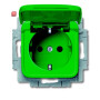 B&J2CKA002013A5471 / SCHUKO® Steckdosen-Einsatz mit Klappdeckel / EAN 4011395260364