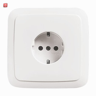 B&J2CKA002011A3132 / SCHUKO® Steckdose mit anschraubbarem Tragrahmen / EAN 4011395690604