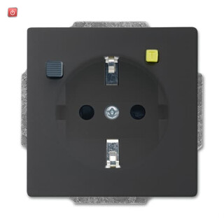 B&J2CKA003116A0667 / FI-SCHUKOMAT SCHUKO® Steckdosen-Einsatz mit Fehlerstrom-Schutzschalter / EAN 4011395229828