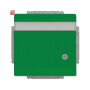 B&J2CKA002018A1545 / SCHUKO® Steckdosen-Einsatz mit Klappdeckel, Beschriftungsfeld und LED / EAN 4011395229477