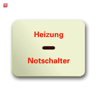 B&J2CKA001751A2573 / Wippe "Heizung-Notschalter", roter Aufdruck alpha nea /exclusive elfen / EAN 4011395917206