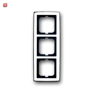 B&J2CKA001754A4328 / Abdeckrahmen solo® Rahmen, 3-fach, waager. u. senkr. Montage, Chrom gl / EAN 4011395113073