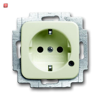 B&J2CKA002013A5280 / SCHUKO® Steckdosen-Einsatz mit LED Kontrolllicht / EAN 4011395100615